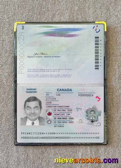 Canada passport 2023-present version 2 photolook